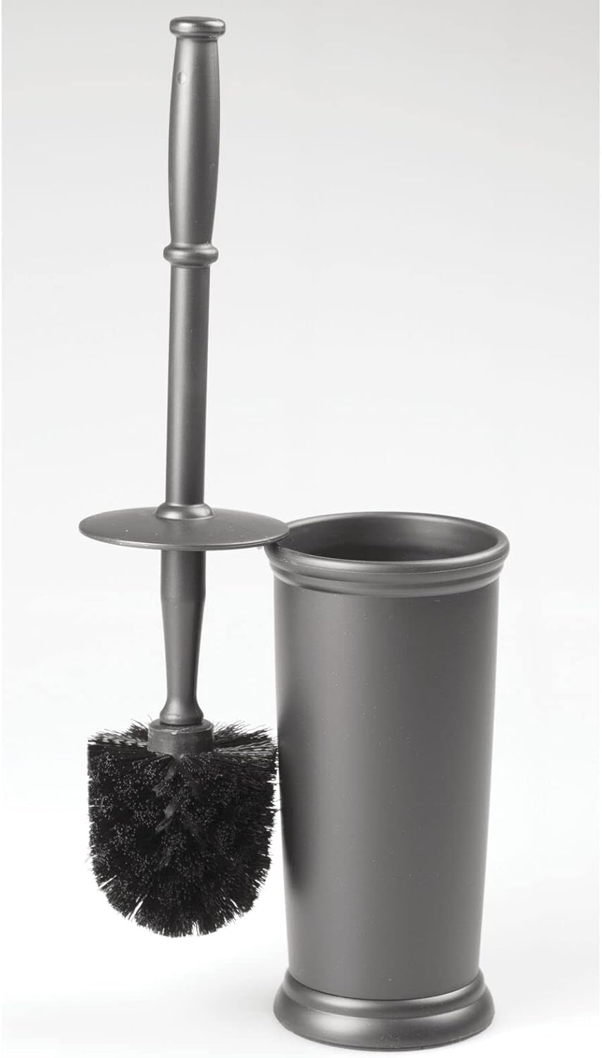 mDesign Toilet Bowl Brush with Modern Holder 1