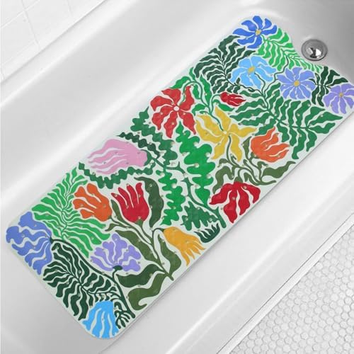 Denifeiya Plant Bathtub Mat for Kids Non-Slip Anti-Slip