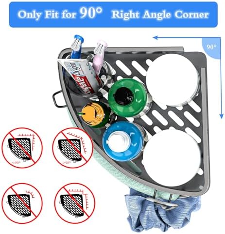 Rust-Resistant Corner Shower Organizer 2-Pack