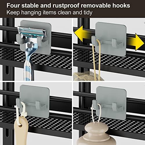 Adjustable 5 Tier Over the Door Shower Caddy