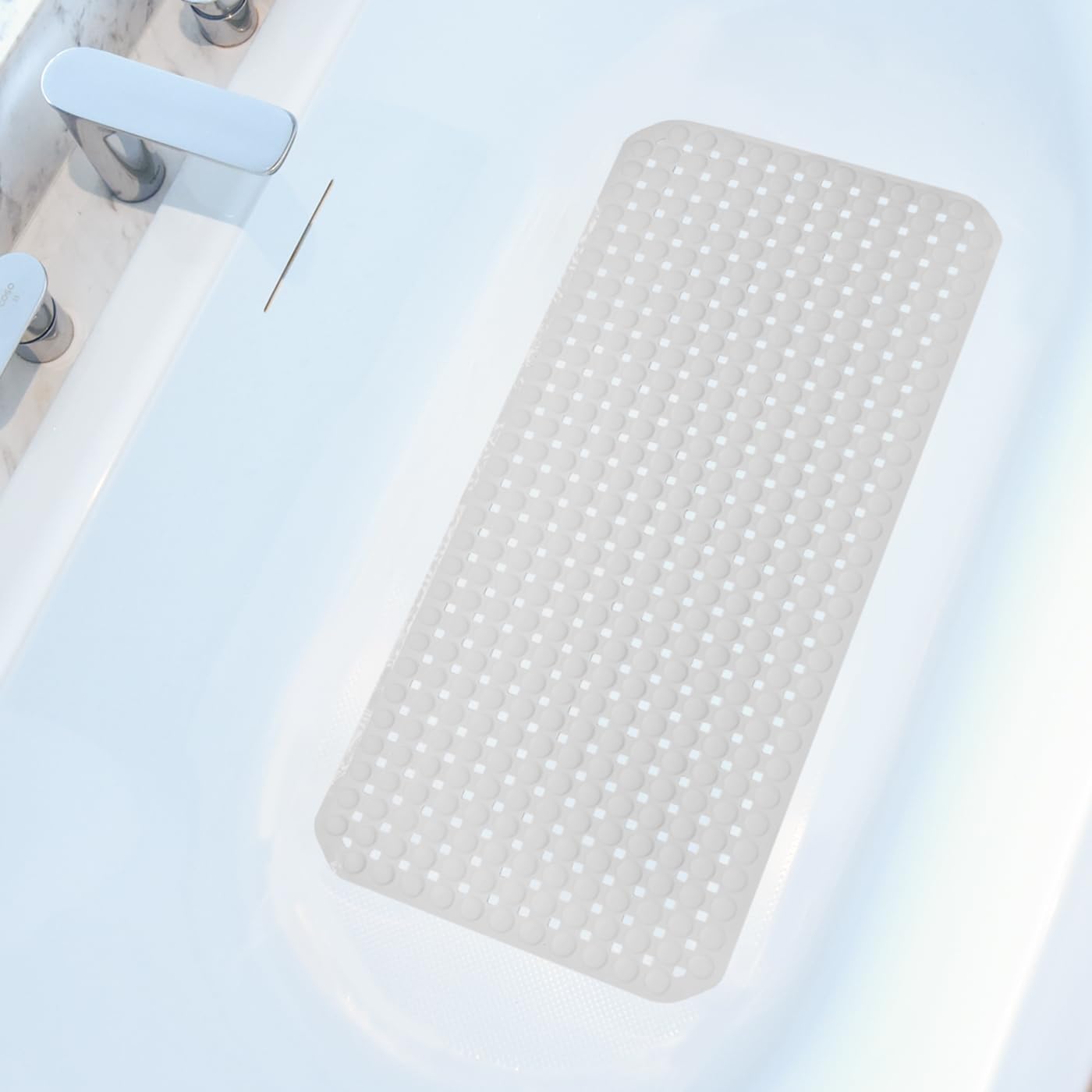 Extra Large Non-Slip Bathtub Mat with Suction Cups for ElderlyKids