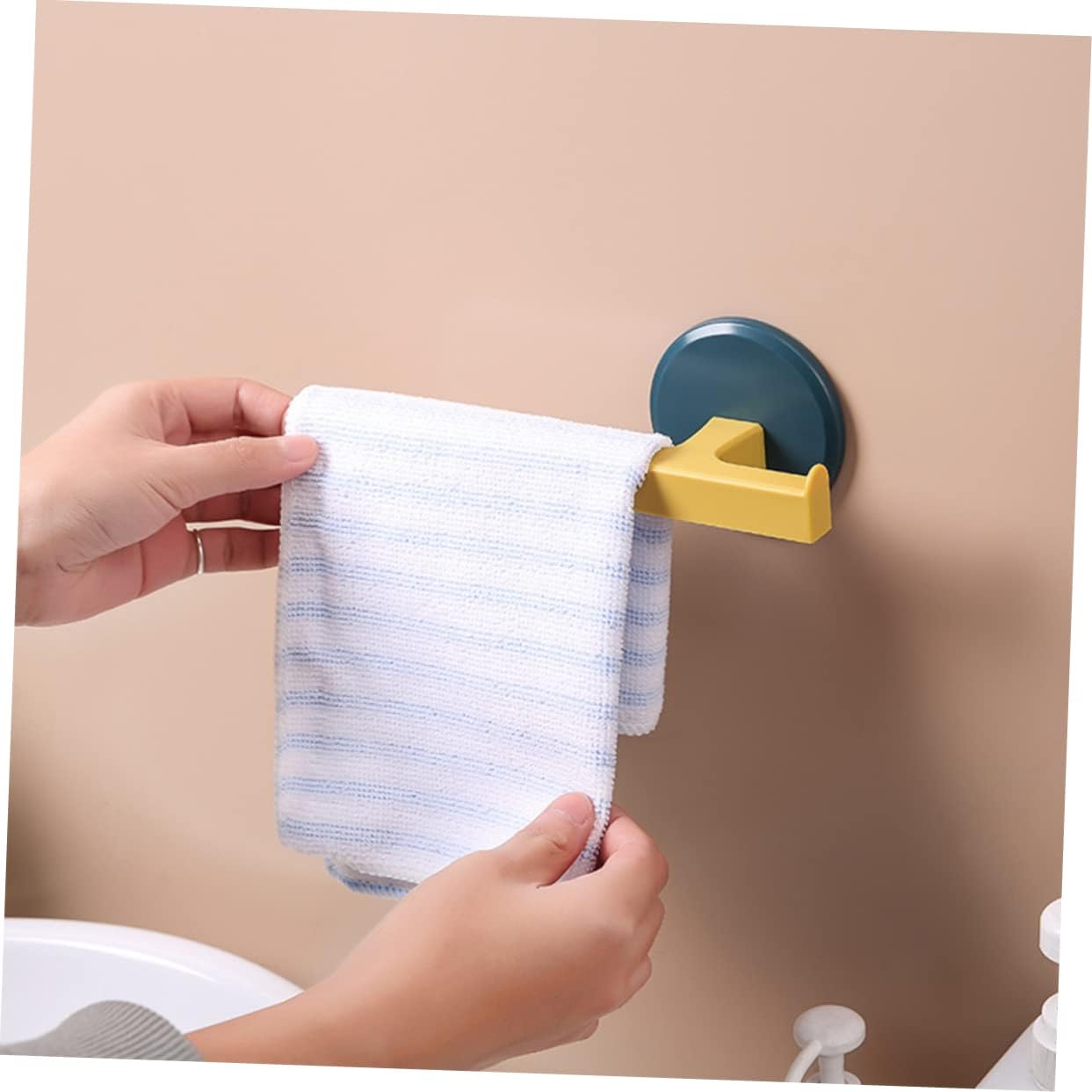 2Pcs Wall Mounted Towel Rack for Bathroom Space Organization