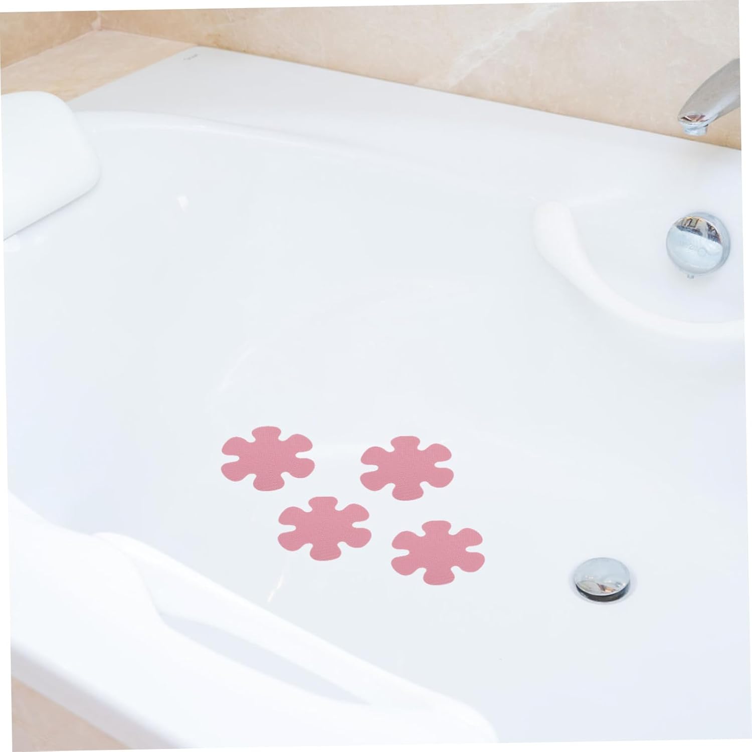 Flower Shape Non-Slip Bathtub Stickers for Safety