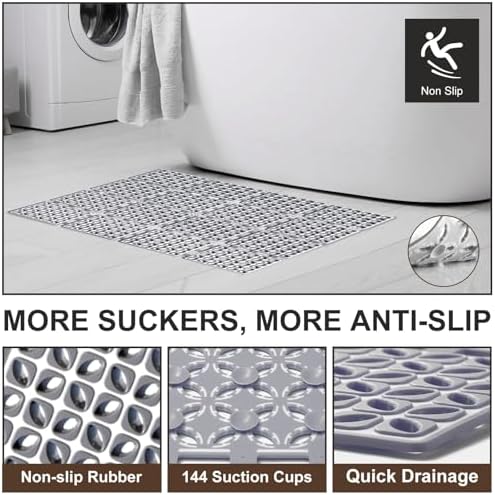 Perfect Size Non-Slip Bathtub Mat for Elderly Kids