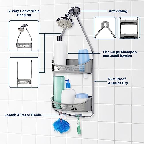 Space-saving shower organizer