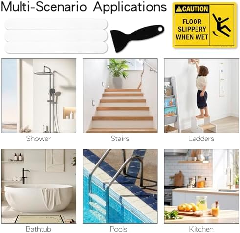 24PCS Shower Non-Slip Stickers Anti-Slip for Bathroom Safety Guide