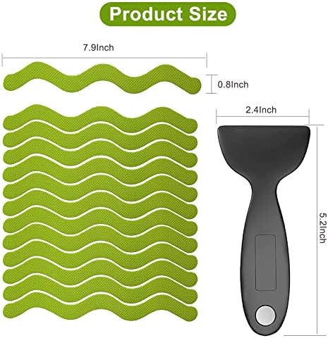 Ding Xi Bathroom Tub Anti-Slip Stickers 24 Pack Green