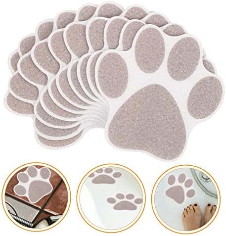 10pcs Non-Slip Paw Decals for Bathtub and Shower