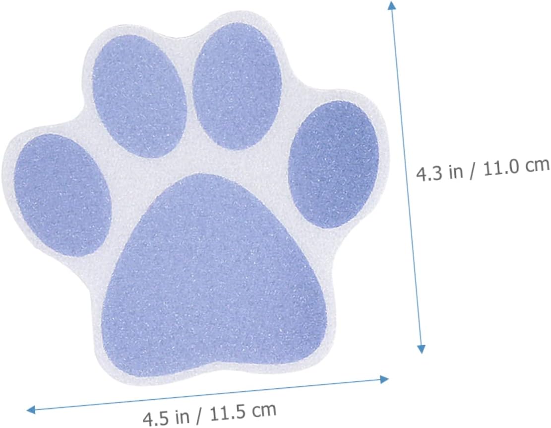 Alipis 20 Pcs Dog Paw Print Non-Slip Bathtub Stickers