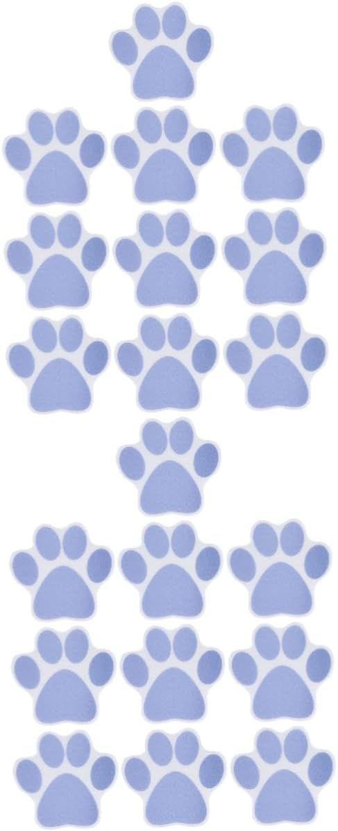 Alipis 20 Pcs Dog Paw Print Non-Slip Bathtub Stickers