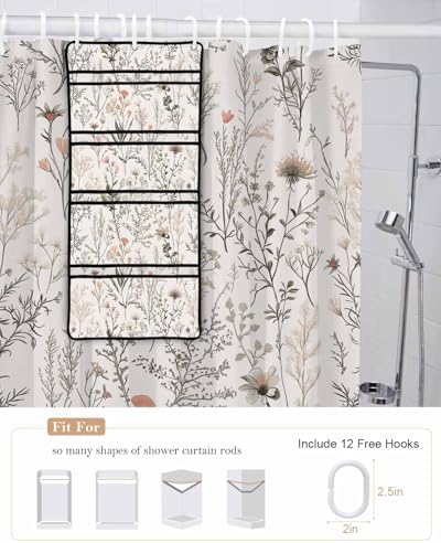 Shower Caddy Set with 10 Pockets for Organization and Style