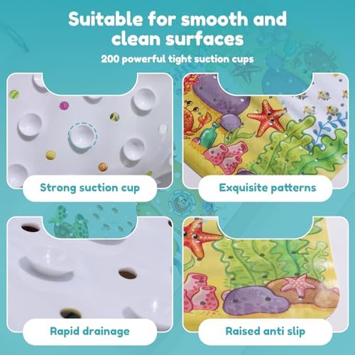 Safe and fun bath mat for kids
