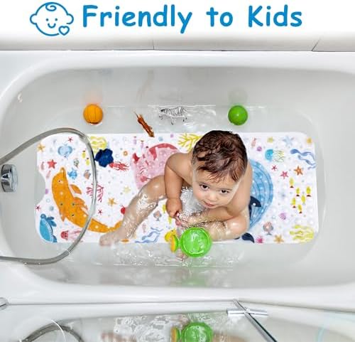 Topotdor Baby Bath Mat with Sea Animal Design
