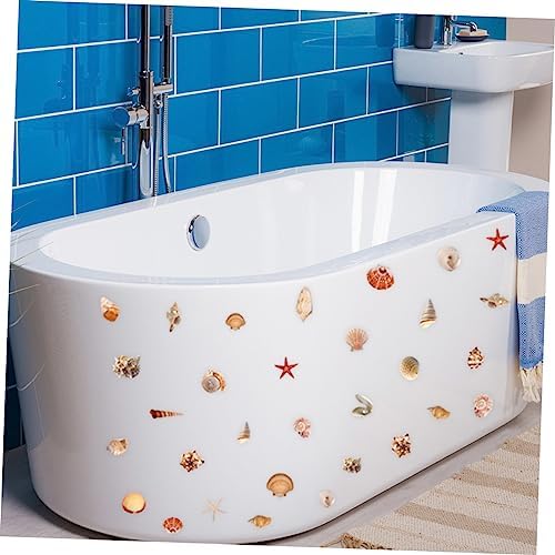 Ciieeo Self-Adhesive Shell Pattern Bath Tub Stickers