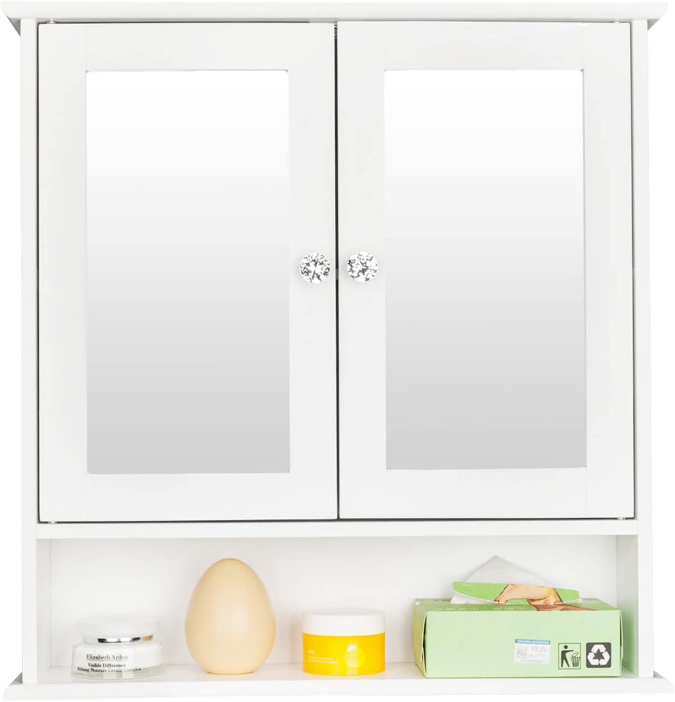 Bathroom Medicine Cabinet with Mirror and Wall Mounting Storage Unit