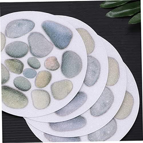 Mobestech 4pcs Non-Slip Bath Stickers for Tub Safety and Grip