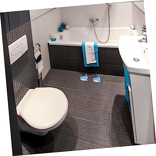 Safety Showers Peva Non-Slip Shark Blue Stickers Bathroom Kitchen