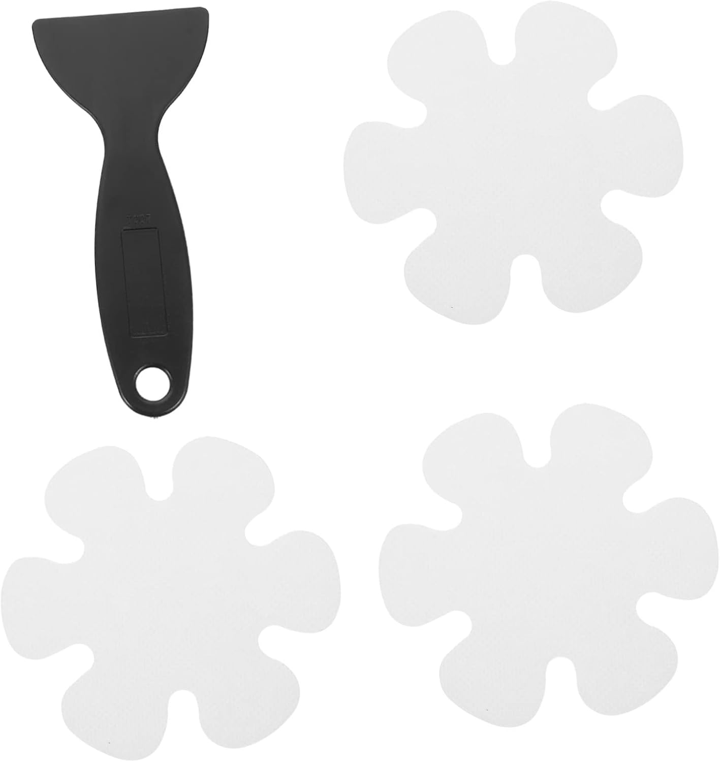 HAKIDZEL Bathroom Non-Slip Floor Stickers Flower Shape Decals Easy Install Set