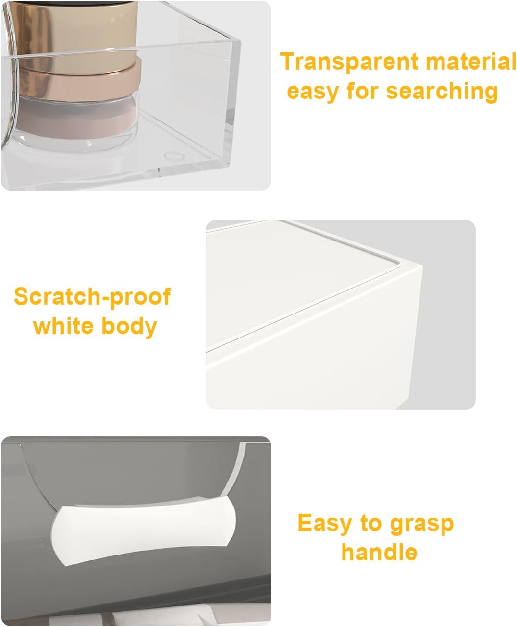 Stylized 3-Pack Organizer for Medicine Cabinets