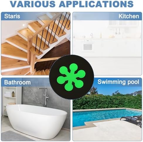 Premium Non-Slip Bathtub Stickers for Green Bathrooms