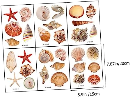 Ciieeo Self-Adhesive Shell Pattern Bath Tub Stickers
