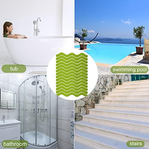 Ding Xi Bathroom Tub Anti-Slip Stickers 24 Pack Green