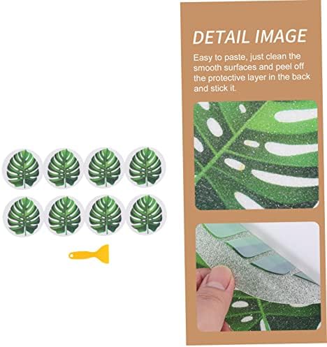 Leaf Shape Bathtub Stickers Non Slip Decals Set
