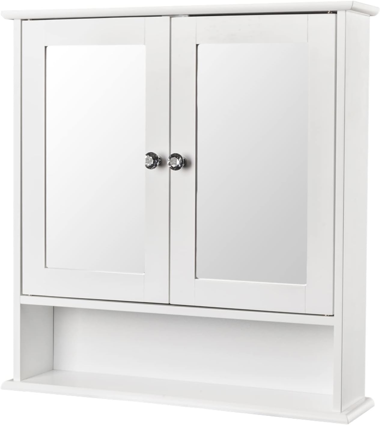 Guangshuohui bathroom medicine cabinet wall mount shelf with mirror and storage