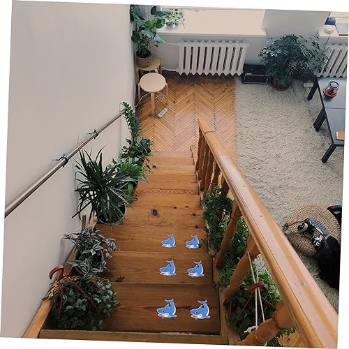 Safety Showers Peva Non-Slip Shark Blue Stickers Bathroom Kitchen