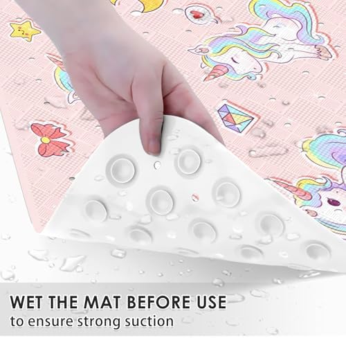 Stunning Kawaii Unicorns Bathtub Mat for Kids