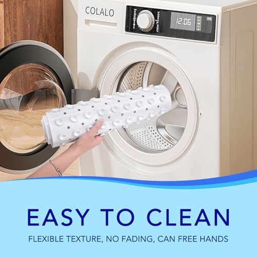 Kids Bath Mat Non Slip with Suction Cups and Drain Holes