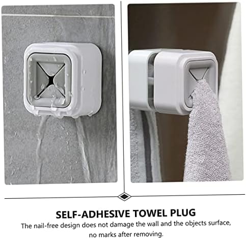 DECHOUS 3Pcs Self Adhesive Towel Holders for Bathroom Kitchen