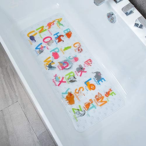 Cartoon Non Slip Bathtub Mat for Kids - 34x15 Inch