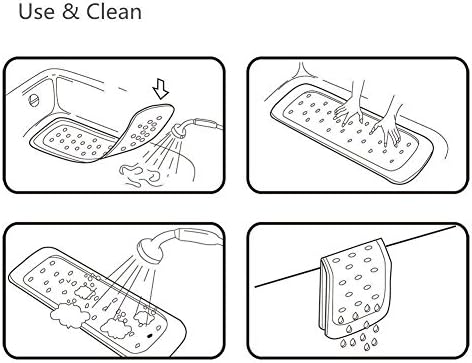 Anti-Slip Baby Bath Mat with Suction Cups
