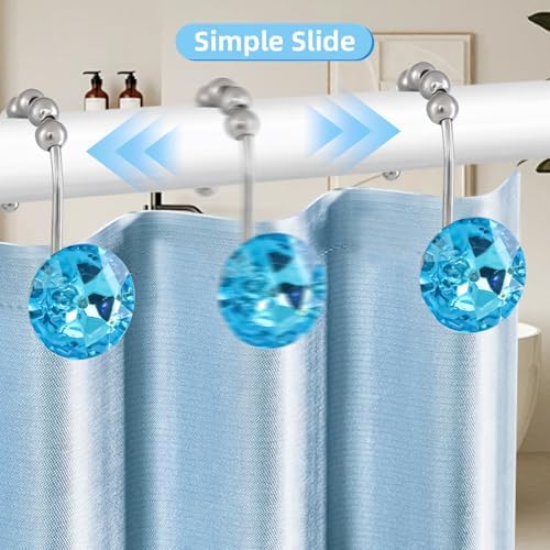 Luxury Teal Blue Crystal Hangers