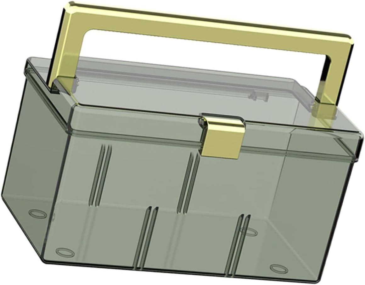 Portable Medicine Cabinet with Handle and Lid Storage Organizer