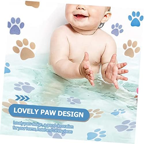 Alipis 20 Pcs Dog Paw Print Non-Slip Bathtub Stickers