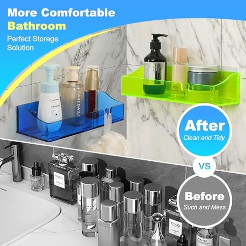 Blind Box 3-Piece Acrylic Shower Shelves