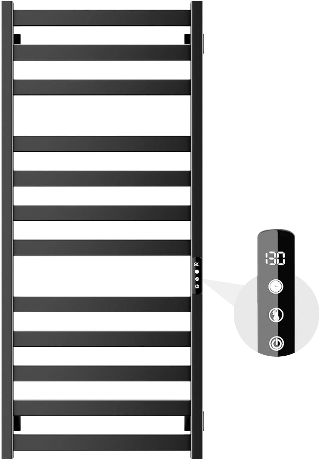 Colliford Towel Warmer Rack 12 Bars Wall Mounted