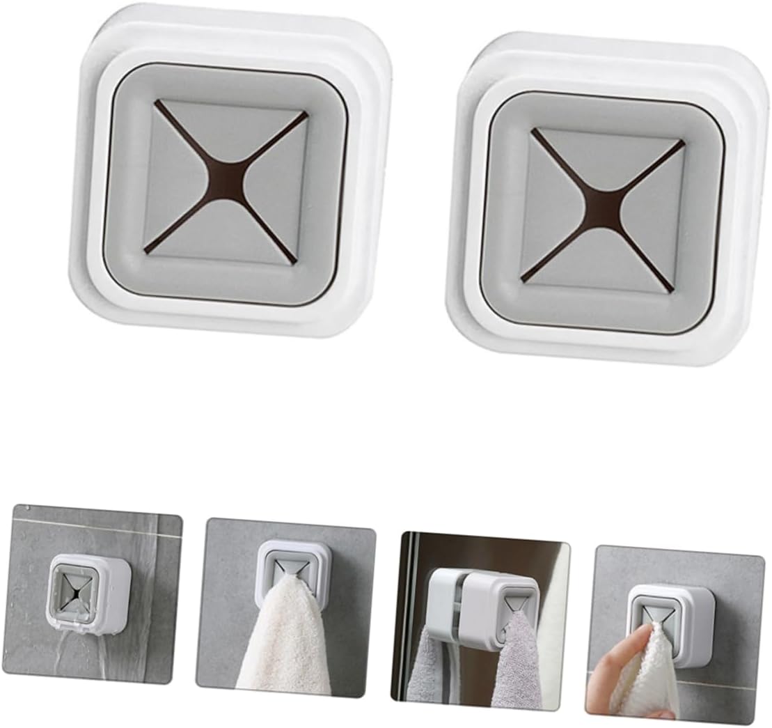 DECHOUS 3Pcs Self Adhesive Towel Holders for Bathroom Kitchen