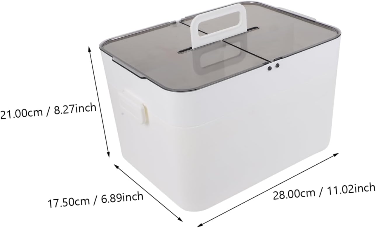SAFIGLE Dual Medicine Organizer Box