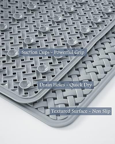 PADOOR Non Slip Bathtub Mat Machine Washable