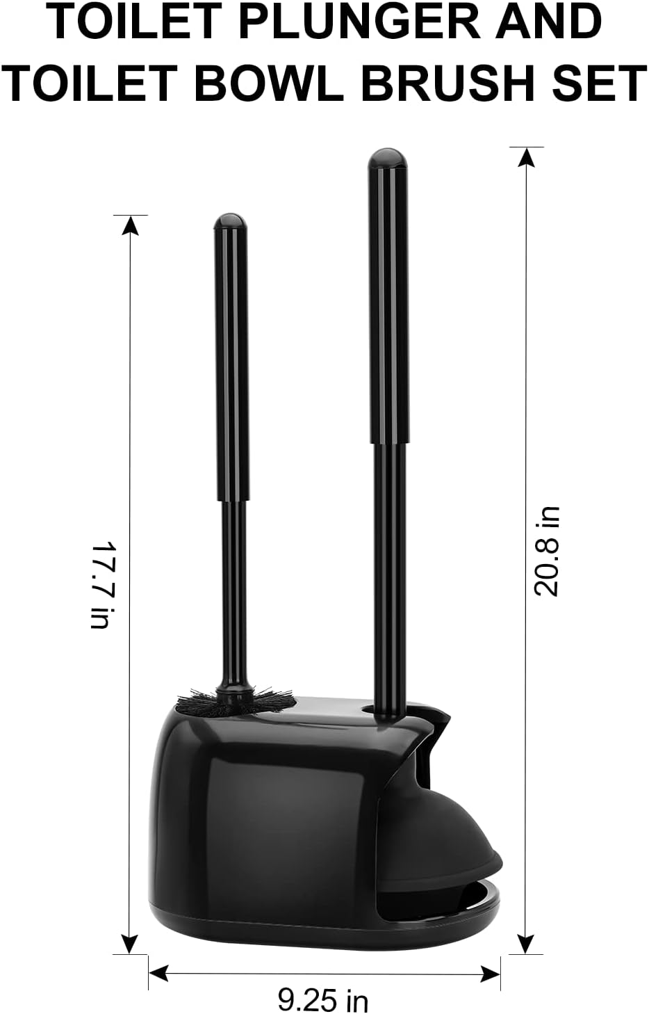 SetSail Toilet Plunger Brush Set