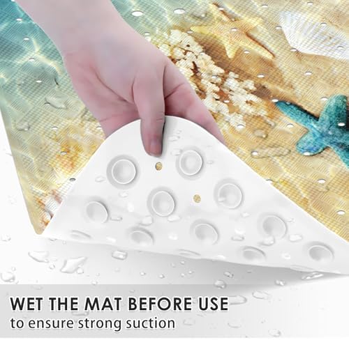 Seashell Summer Beach Bath Mat
