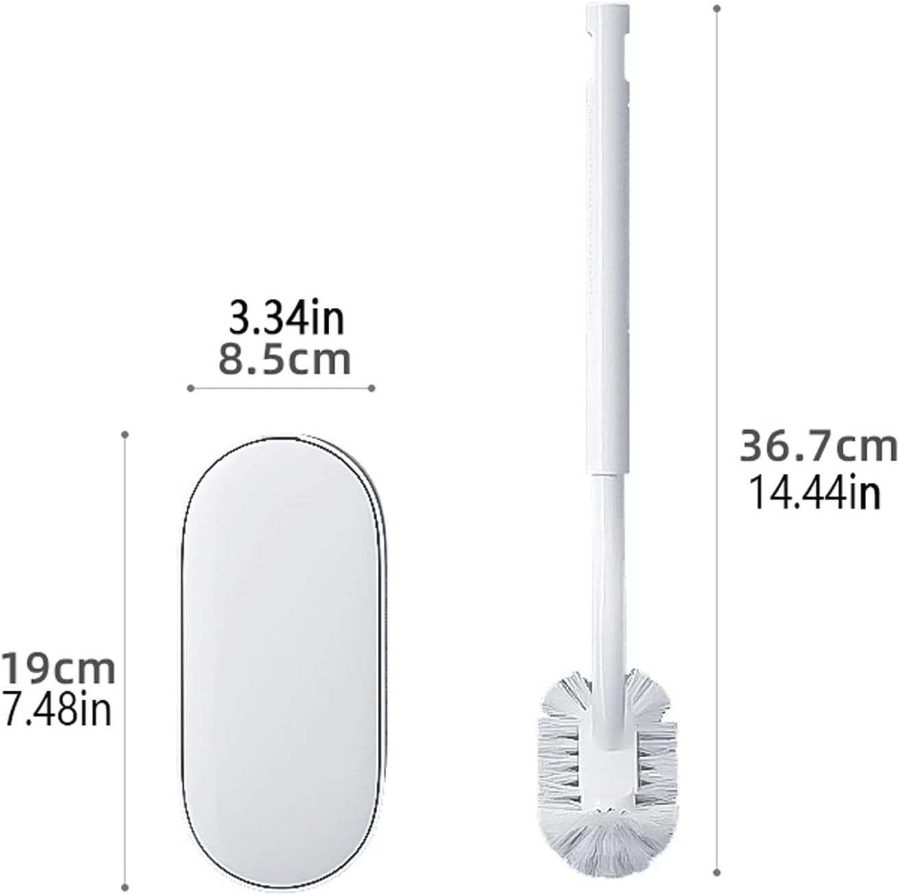 Ergonomic Durable Soft Bristles Eliminates Dead and Stains Wall-Mounted