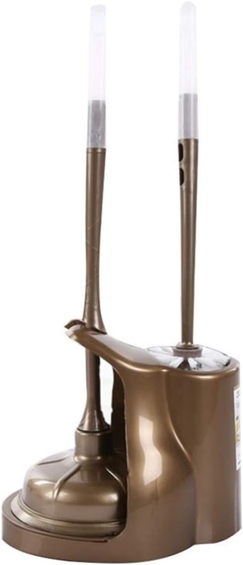 BIAOYU 2-in-1 Toilet Plunger and Brush Combo with Holder