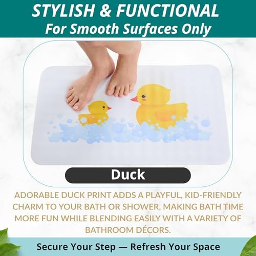 ENKOSI Non-Slip Bath Mat Safe bathtub use for kids