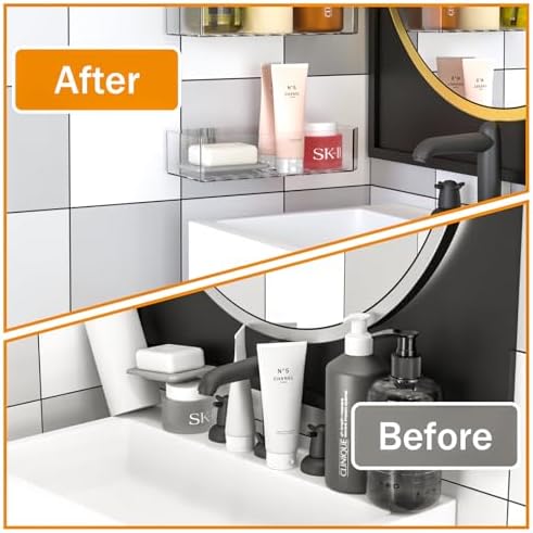 CQ Acrylic 2-Pack Bath Organizer