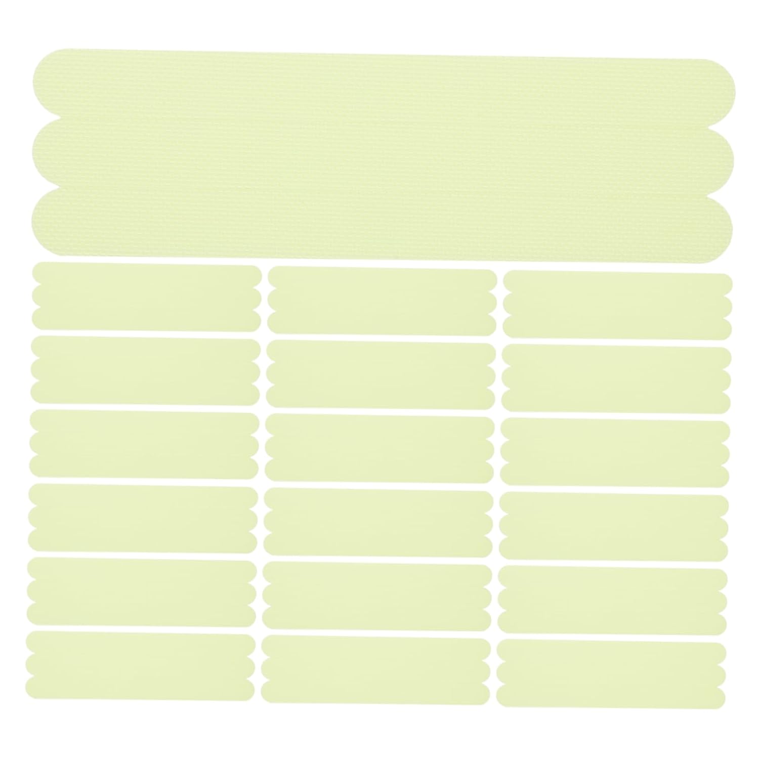 24-Piece Glow-in-the-Dark bathtub and stair safety stickers