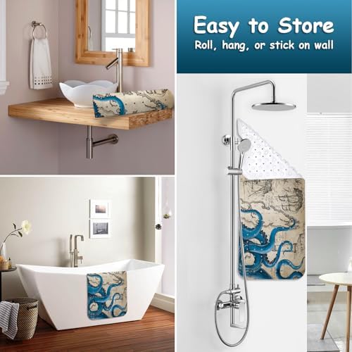 Bathtub Mat Non-Slip Octopus Extra Long